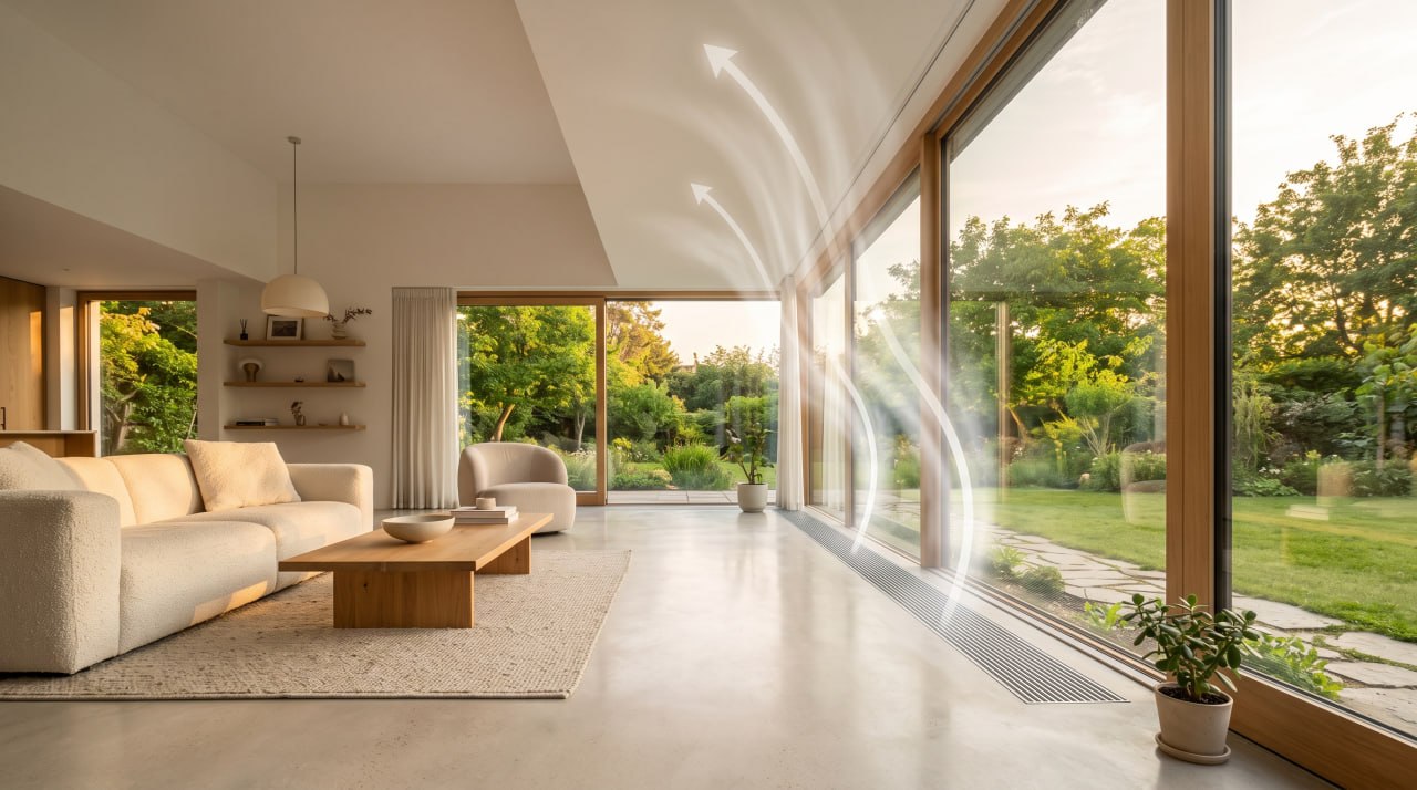 Ventilátory a konvektory Elsymco v moderním interiéru